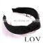 Bohemian Summer Straw Weaving Top Knotted Headband Cross Handmade Wide Hair Hoop Women Girls Elastic Hair Bands Hair Accessories