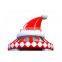 Commercial  Outdoor Mobile Christmas Booth Inflatable Santa Booth For Christmas Events