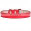 New design free decoration PU Leather Solid Soft dog leash and collar