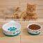 Wholesale Luxury Printing Ceramic Dog Food Bowls Custom Logo Ceramic Cat Pet Bowl
