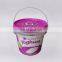 food grade 1 liter clear plastic bucket with lid and handle