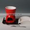 New products Ceramic chocolate fondue set, mini fondue set