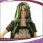 cheap long colorful synthetic halloween party wig