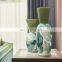 China Hot Sale Jadeite Household Green Ceramic Flower Vase for Home Decoration