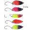 12pcs/box Trout Spoon Lure Set Metal Bait  mixed Colors Pesca Freshwater Fishing Tackle Isca Artificial Lake Fishing