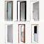 New Design Door Aluminium Frame Frosted Double Tempered Glass Interior Toilet Door