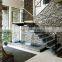 indoor latest design staircase railing harga railing stainless steel per meter