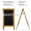 Rustic Wood Frame Free Standing Small double sided Blackboard For Restaurant