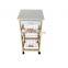 Wood Kitchen Storage Cart Rack with Drawer Shelves Wine rack