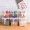 Clear Transparent High Quality Plastic Fridge Food Bins with lids Acrylic Food Case Fruit Can BPA Free