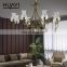 HUAYI Europe Style Indoor Decoration Lighting Villa Dining Room Living Room Retro LED Pendant Chandelier