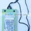 green waterproof plastic bag for cell phone