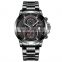 BIDEN 0085 Men Quartz Movement Casual Stainless Steel Band Watches Auto Date Automatic Chronograph Watch