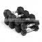 TEZEWA Factory Price Commercial And Household Rubber Encased Hex Dumbbell Fixed Coated Dumbbells For Sale