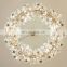 Nordic Modern Hanging Lighting Luxury Circle Rings Pendant Light Gold LED Crystal Chandelier