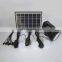 Solar Lighting System With Solar Panel LED Light Bulb And USB Ports Portable DC Home System Light Kit