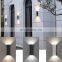 Modern up down wall surfaced double head die-casting aluminum customized color waterproof outdoor wall lamps up down wall light
