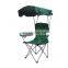 Outdoor camping beach chair with canopy folding sun shade beach armchairs