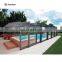 Prefabricated Swimming Pool Enclosure Tempered Glass Sunrooms Aluminum Frame Polycarbonate Retractable Sunroom Roof