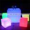 led cube chairs/light cube seat/glow chair led outdoor furniture bar tables and stools