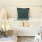 Emerald green hand knotted macrame pillow cover wholesale