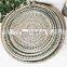 Seagrass Basket Tray Round Decorative Serving Tray Set Handmade
