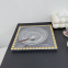 Clear Plastic Square Charger Plates With Gold Beaded Rims Wedding Decoration Dishes