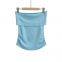 Spring new European and American style women's retro round neck temperament niche sexy off shoulder one shoulder top