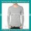 2014 Men white color long sleeve o neck t shirt from China