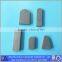 Cemented carbide cutting inserts Type A brazed tips