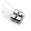 Stainless Steel Ice Cube 8pcs with ice cube tray Reusable Whiskey stones wine cooler for chilling Wine Drinks                        
                                                Quality Choice