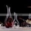 Hot new products for 2016 fancy design white red wine glass decanter clear glass carafe decanter