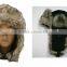custom embroidery man-made leather winter cap suppliers