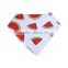 WZ-MS-1915 Embroidered super absorbent bandana baby bibs polyester