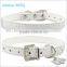 Fake Crocodile Leather Cute Puppy Collars with Crystal Pendant