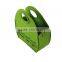Cheap Simple Design Felt Tote Bag Green Color With Customized Logo