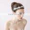 T & H Series Handmade Beaded Rhinestone Flower Wedding Headband Hair Jewelry Hair Accessories