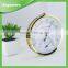 High Quality Golden Sauna Wall Thermometer & Hygrometer with Metal Ring