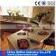 Black granite countertop polished surface