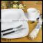 2015healthy food hot sale new product 20 pcs white body porcelain dinner set