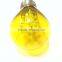 Holiday Christmas LED S14 Light Bulb Replacement Medium Screw E26 base transparent yellow