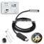 6LED 7mm 2m Flexible Cable USB Endoscope Borescope Inspection Camera
