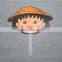 elephant design promotional plastic pp hand fan advertising fan mini hand fan