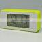digital iphone clock, smart light calendar clock, LCD iphone shape clock