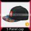 Small moq discount 5 panel hat with leather patch