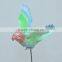 5 inch Bird Plastic Yard Sign Stakes Parrot Garden Sculpture Figurine