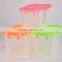 Colorful custom Polypropylene storage box with wheels for clothes