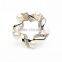 Korean fashion jewelry wholesale zinc alloy pearl rhinestone flower sacrf clip brooch