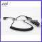 Universal 12V auto Car cigarette lighter right angle plug with Sprial Cable