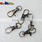 Length 1-1/2"Lobster Clasps Snap Hook Nickel Plated Matel Swivel Backpack Straps Webbing 8mm #FLQ030
